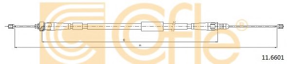 COFLE 11.6601 Cable, parking brake